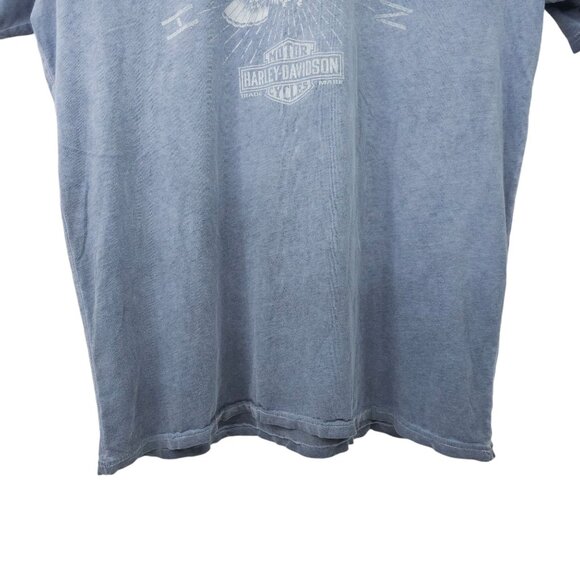 Harley Davidson T Shirt Mens XL Double Sided Light Gray Bowling Green Kentucky - Picture 15 of 16